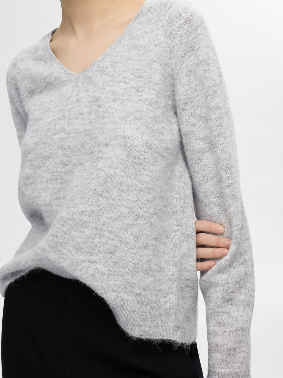 Lulu Genser - Grå/ Light Grey Melange