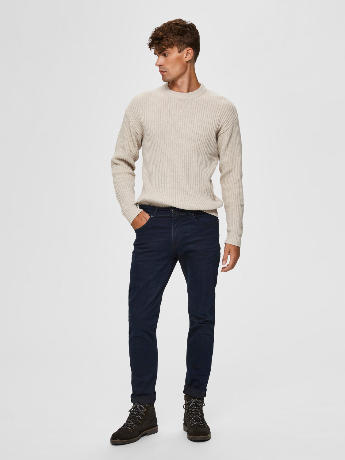 SELECTED HOMME - STRAIGHT-SCOTT Jeans - Blue Black Denim