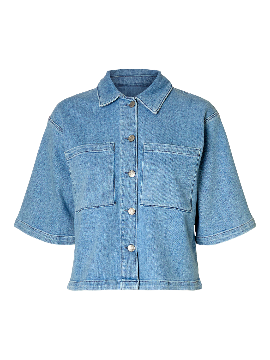 Anya Denim Skjørt - Blå/ Light Blue Denim