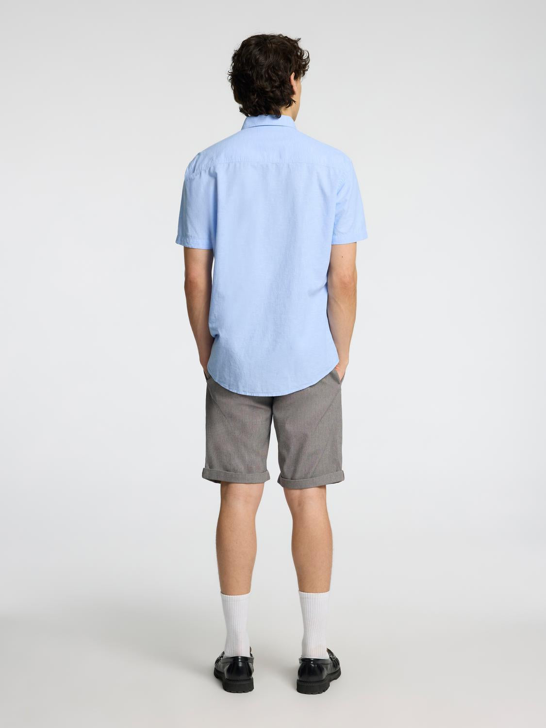Regular Sun Kort Arm Skjorte - Cashmere Blue