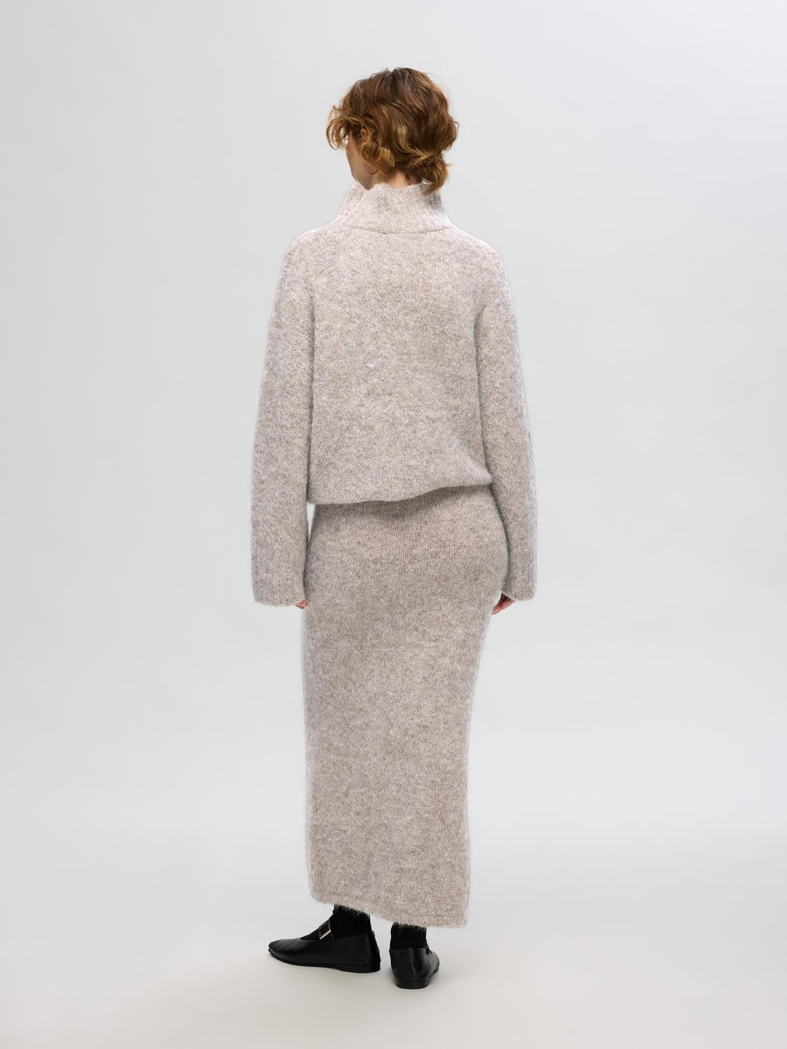 Gabella Strikket Skjørt - Grå/ Steel Gray