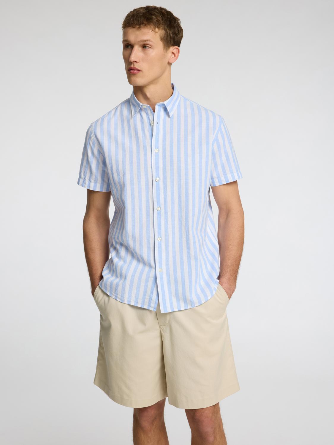 Regular Sun Kort Arm Skjorte - Cashmere Blue