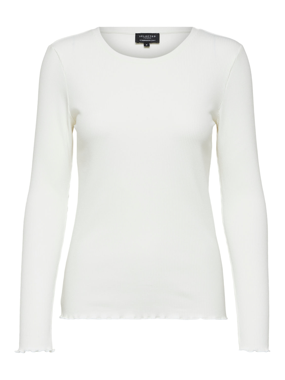 SELECTED FEMME -  ANNA LS T-SKJORTE - HVIT