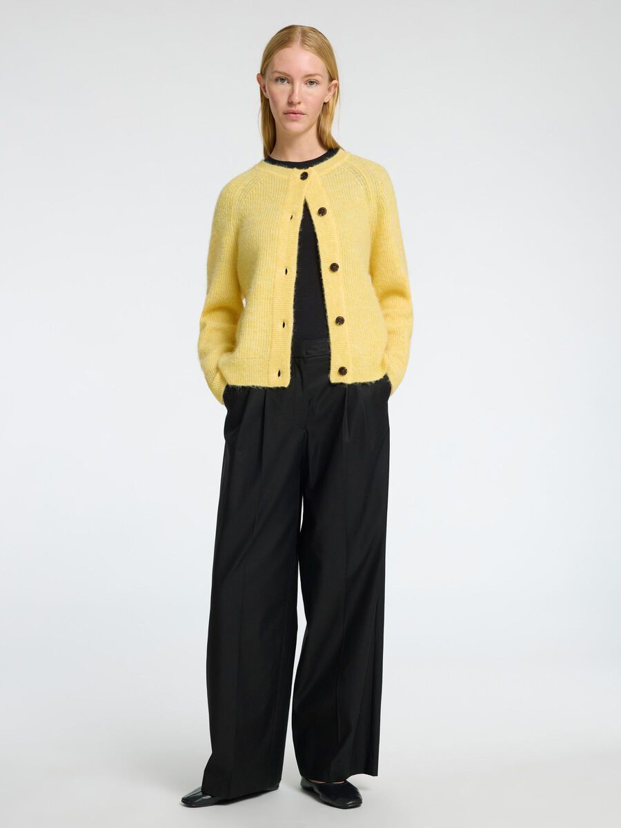 Lulu Strikket Cardigan - Gul/ Sundress