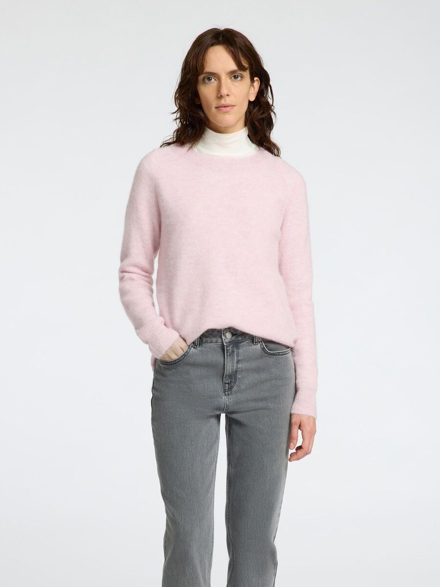 Lulu Strikket Genser - Rosa/ Bleached Mauve