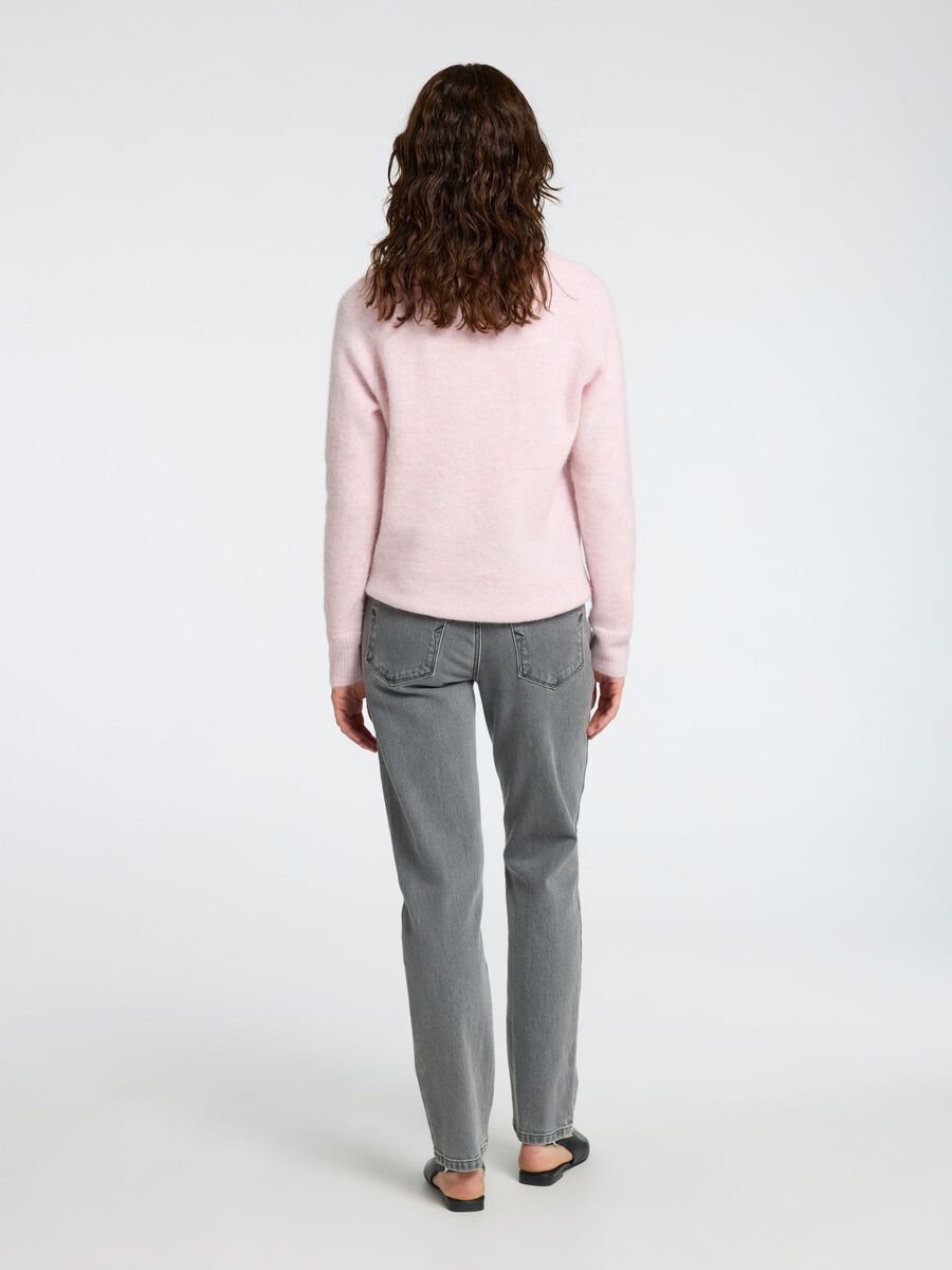 Lulu Strikket Genser - Rosa/ Bleached Mauve