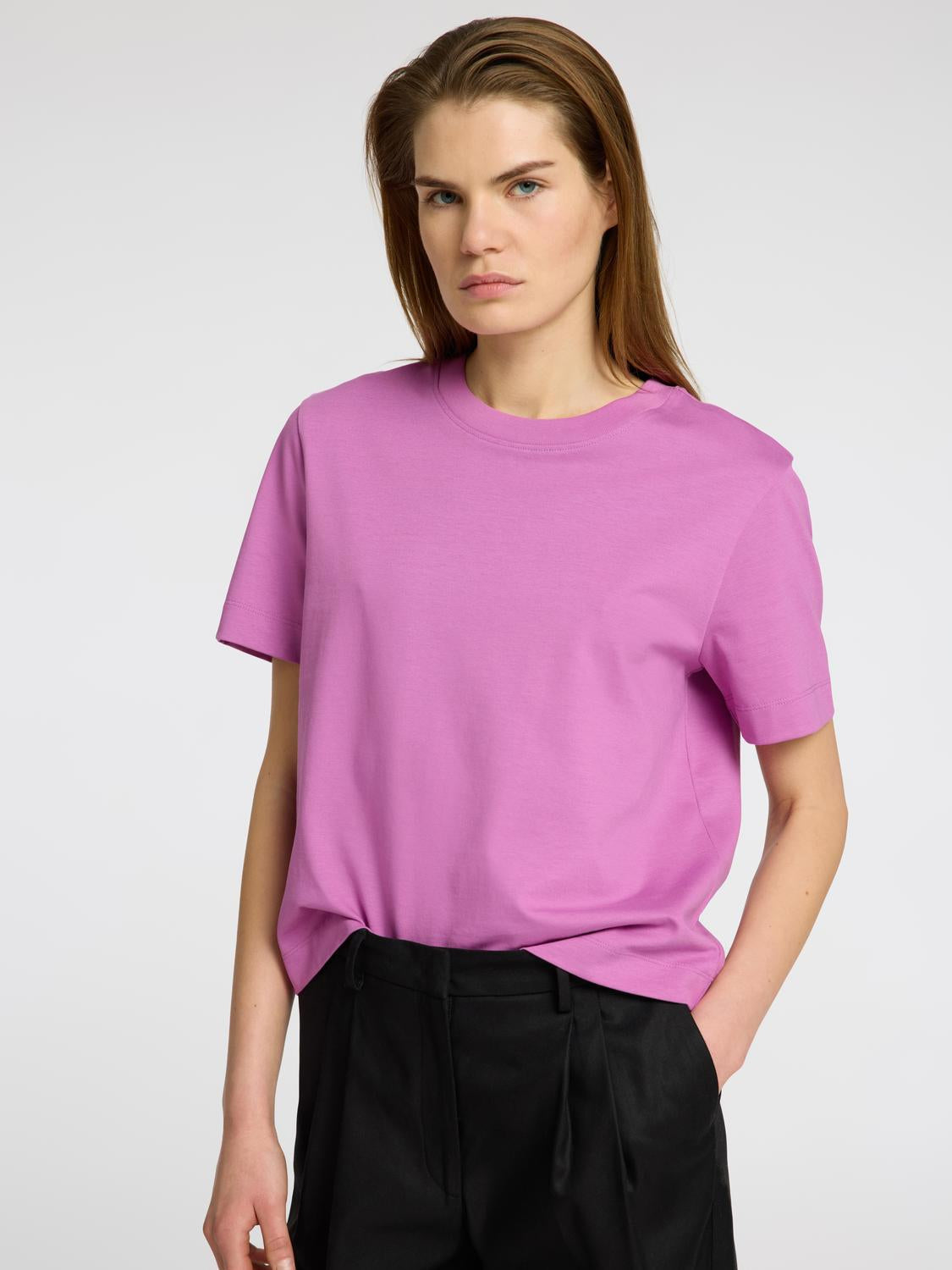 Essential Boxy T-Skjorte - Rosa/ First Bloom
