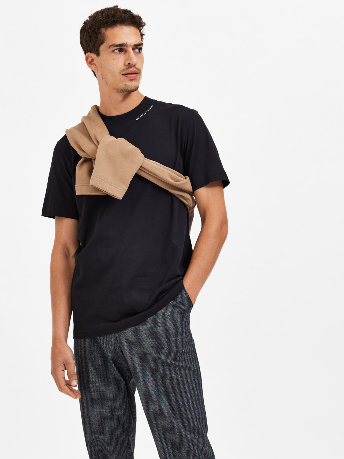SELECTED HOMME - LEX T-Shirt - Black
