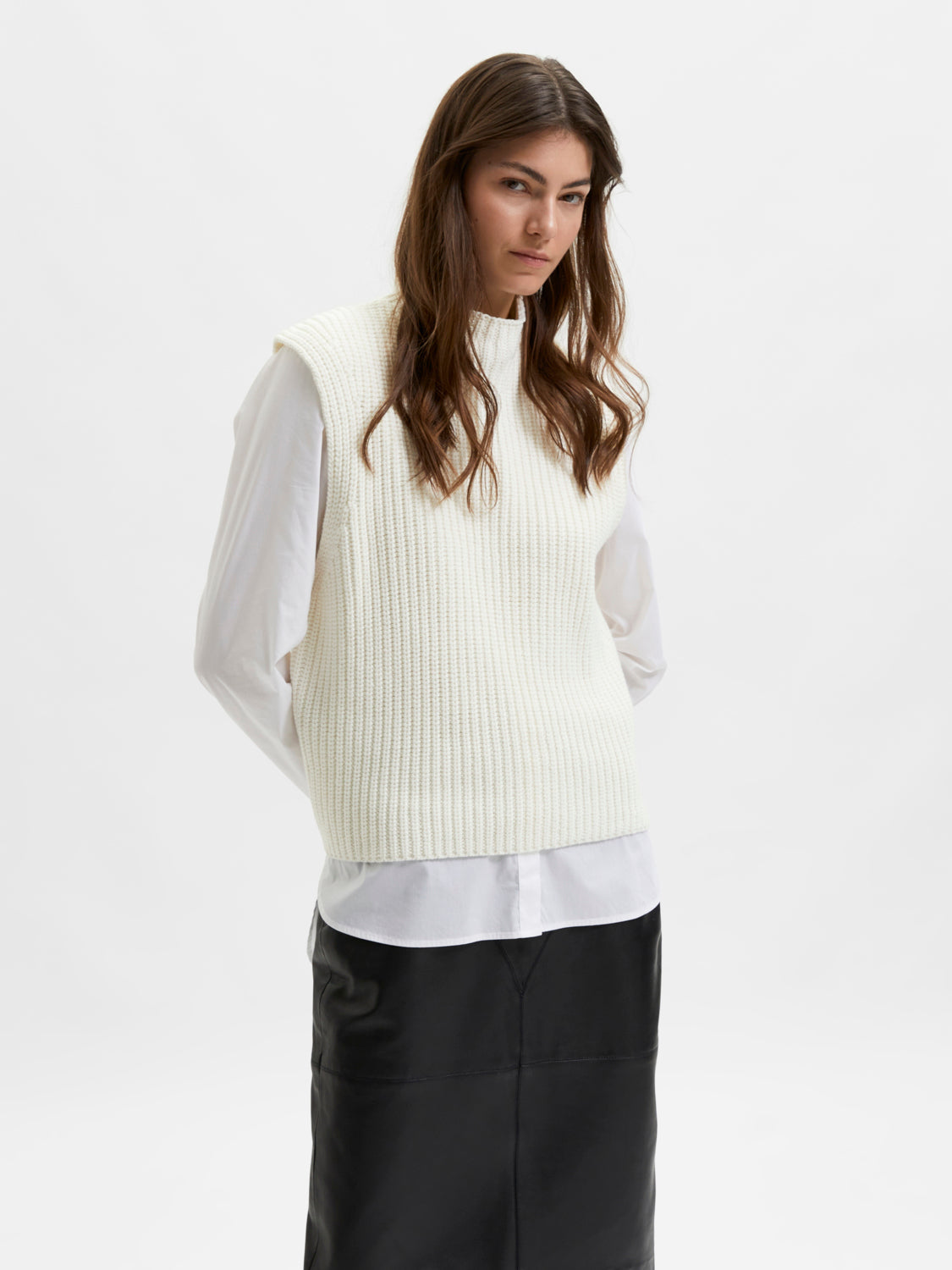 SELECTED FEMME -  ORI SKJORTE - HVIT