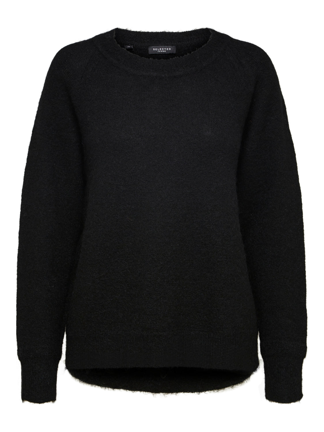 Lulu O-Neck Strikket Genser - Sort