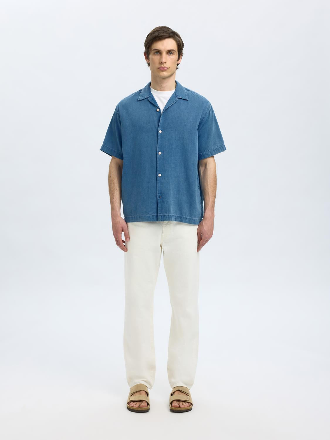Relax Rick Skjorte - Blå/ Medium Blue Denim