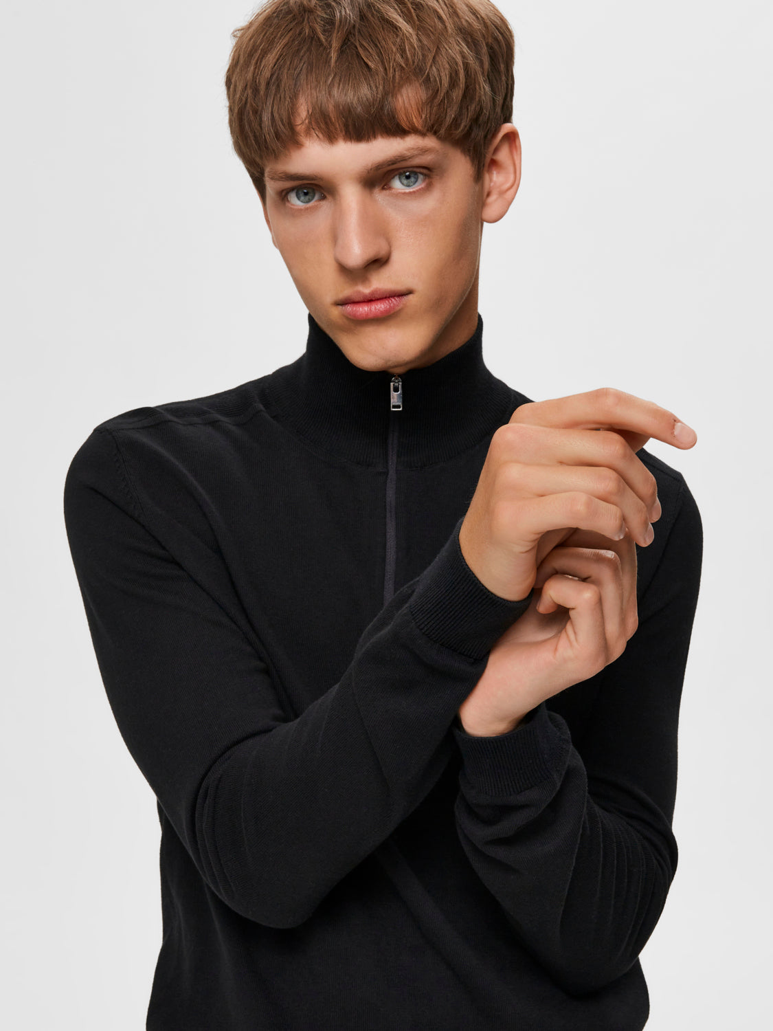 Berg Halfzip Genser - Sort