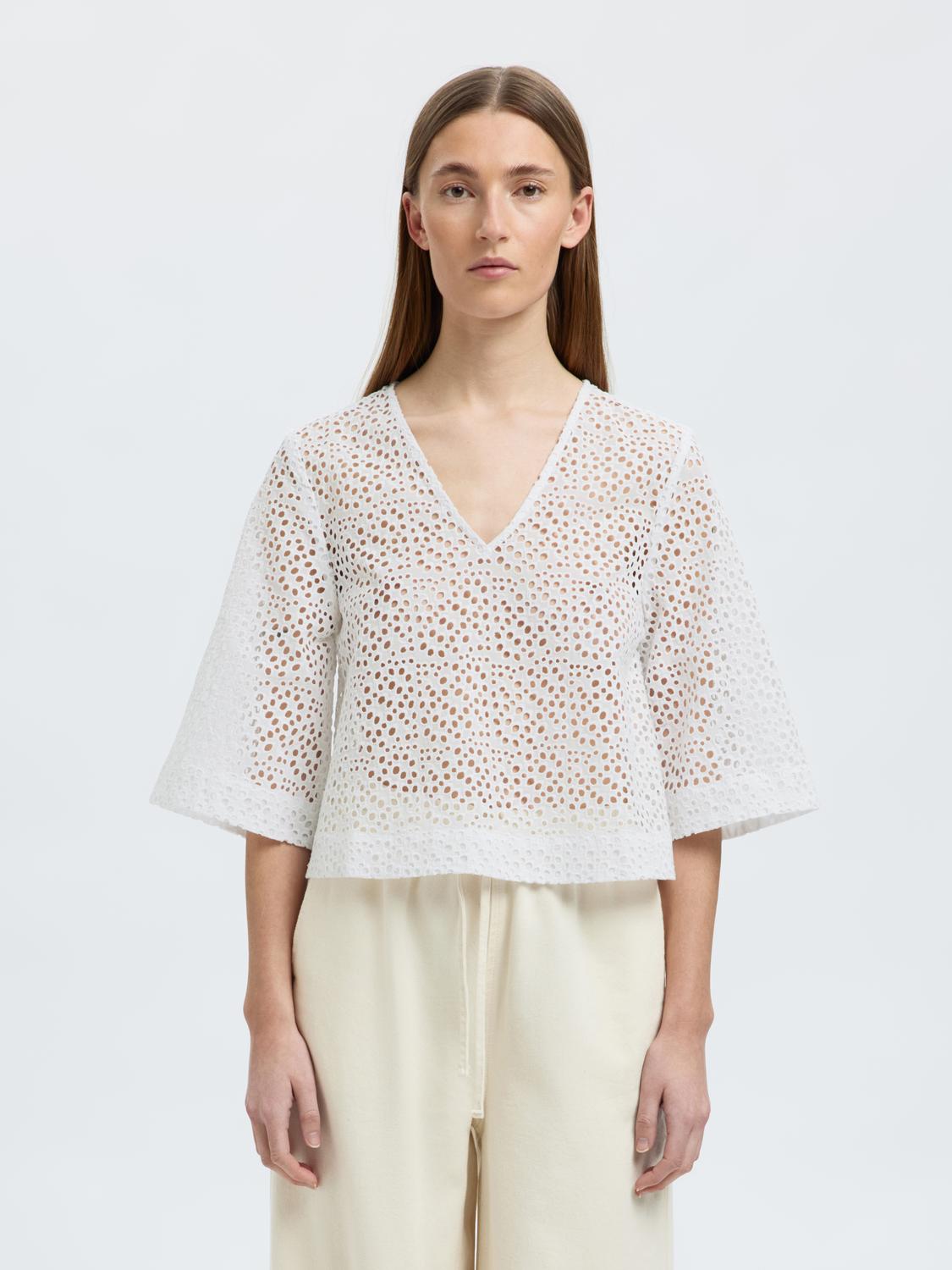 Laerke Topp - Hvit/ Bright White