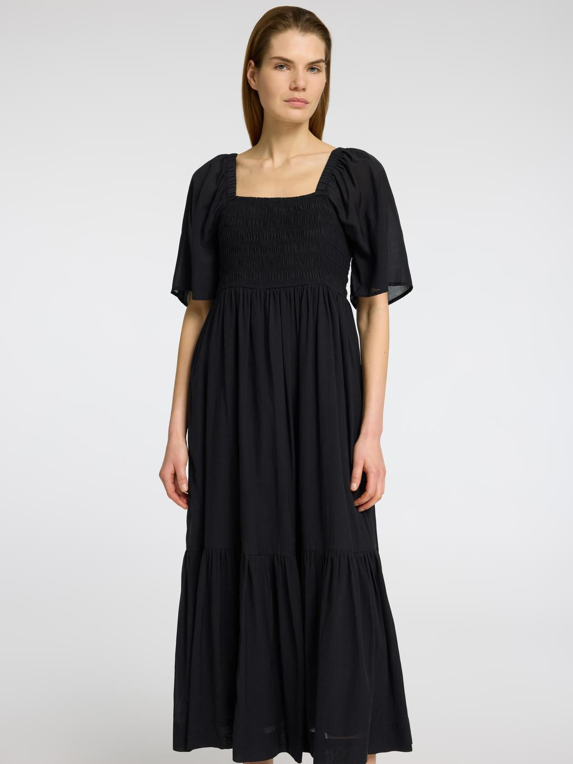 Dora Lang Kjole - Sort/ Black