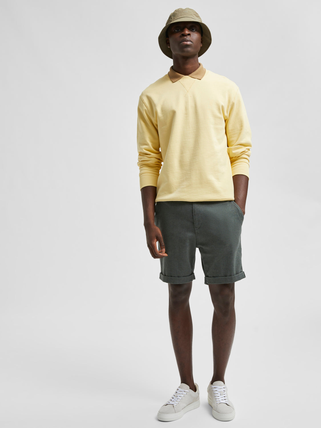 SLHCOMFORT-LUTON Shorts - Agave Green