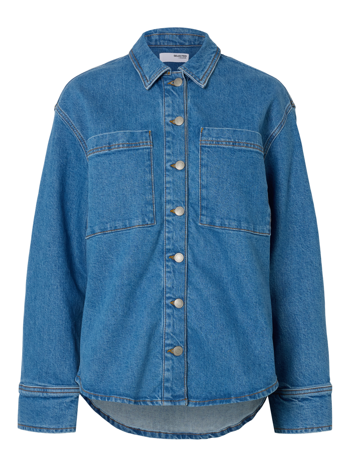 Evelyn Denim Skjorte - Blå/ Medium Blue Denim