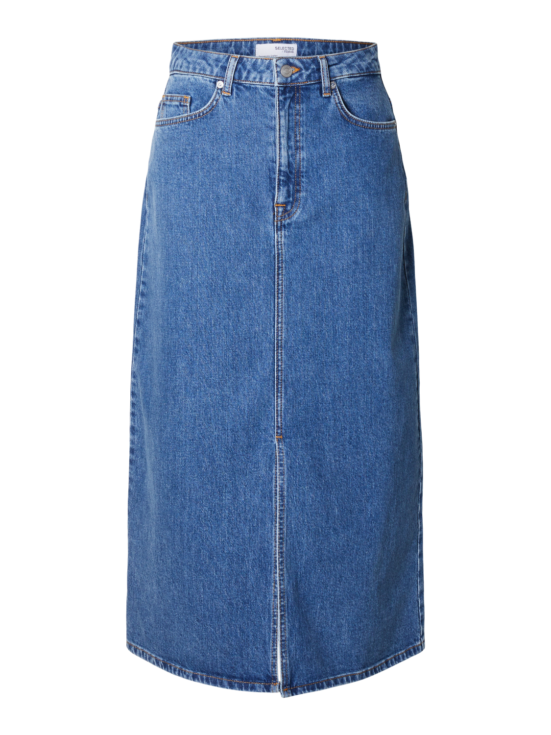 Krista Gerda Denim Skjørt - Blå/ Medium Blue Denim