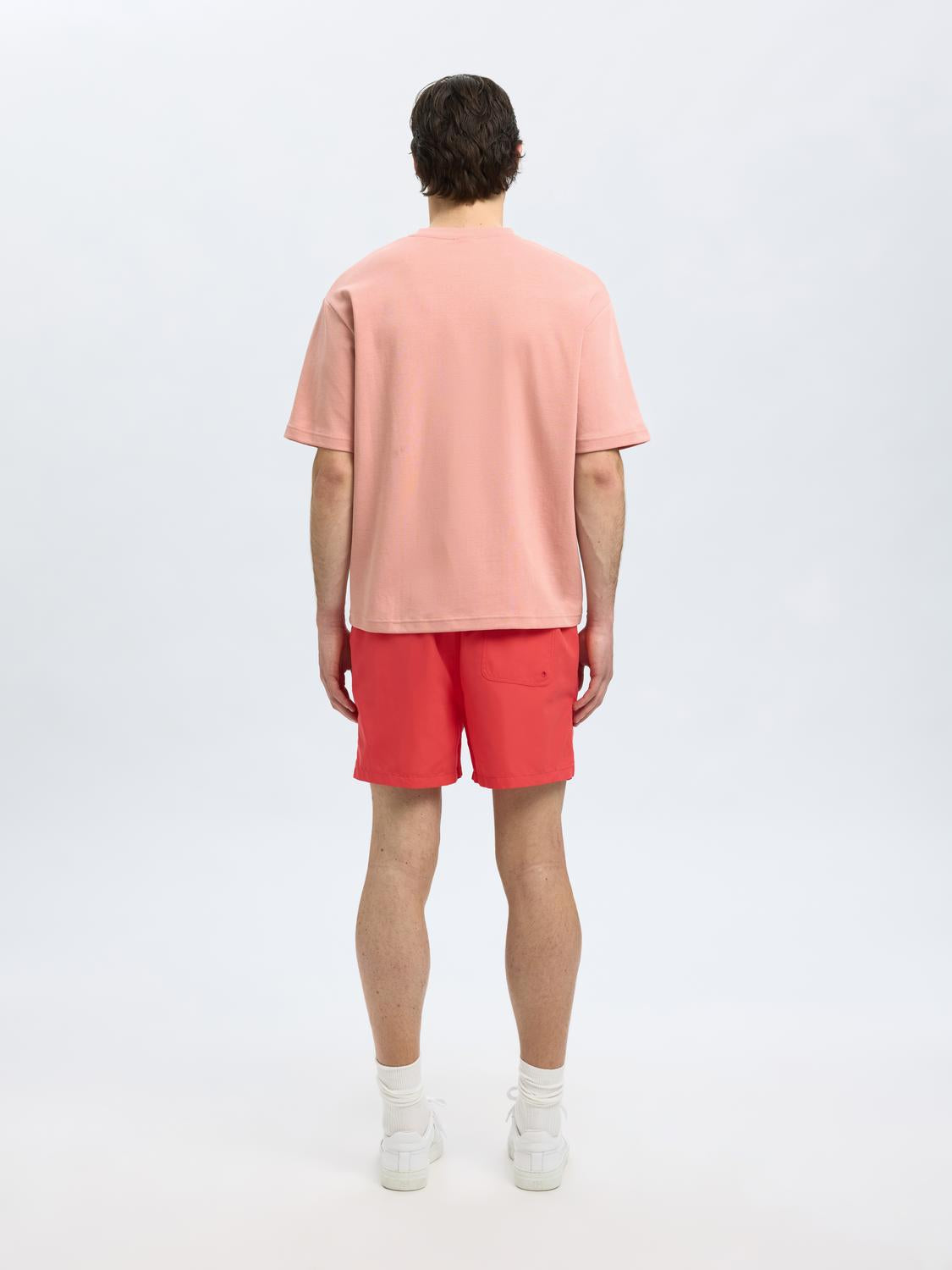 Loose Oscar T-Shirt - Rød/ Rose Tan