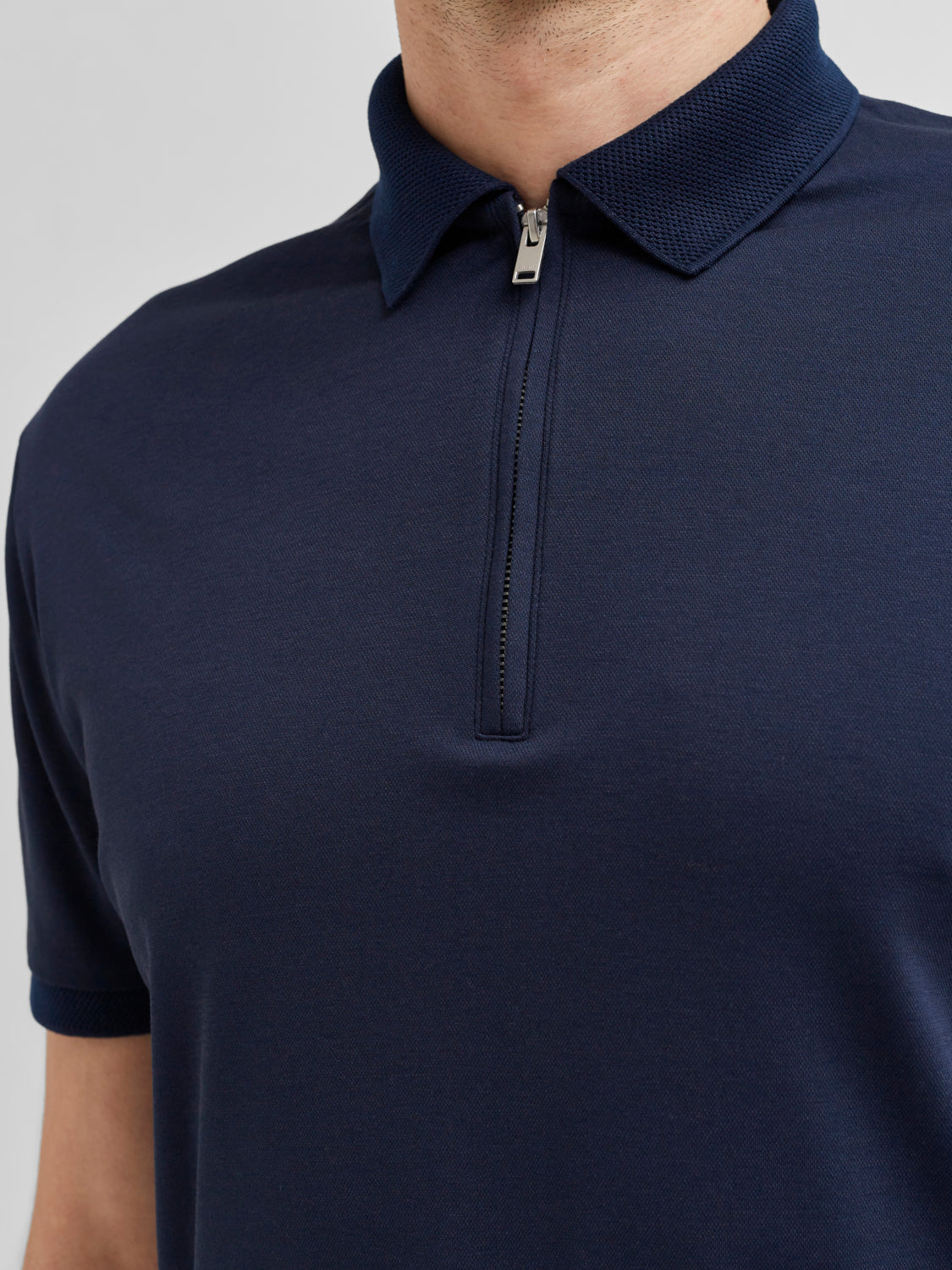 Fave Zipper Polo Skjorte - Blå/Sky Captain