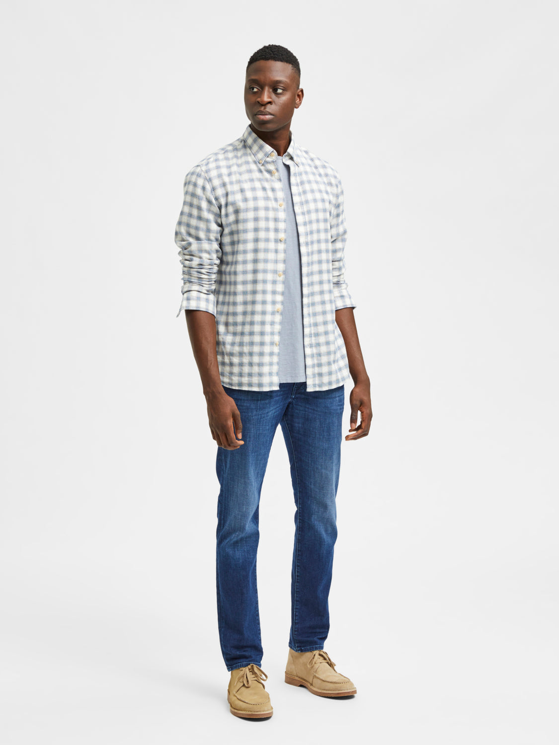 SLHSTRAIGHT-SCOTT Jeans - Medium Blue Denim