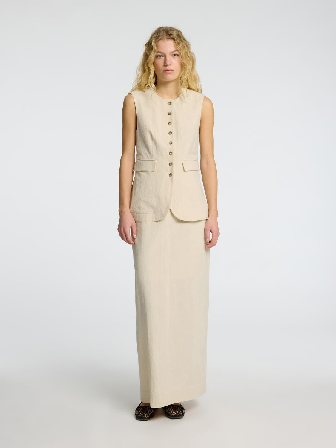 Iluna Vest - Beige/ Sandshell