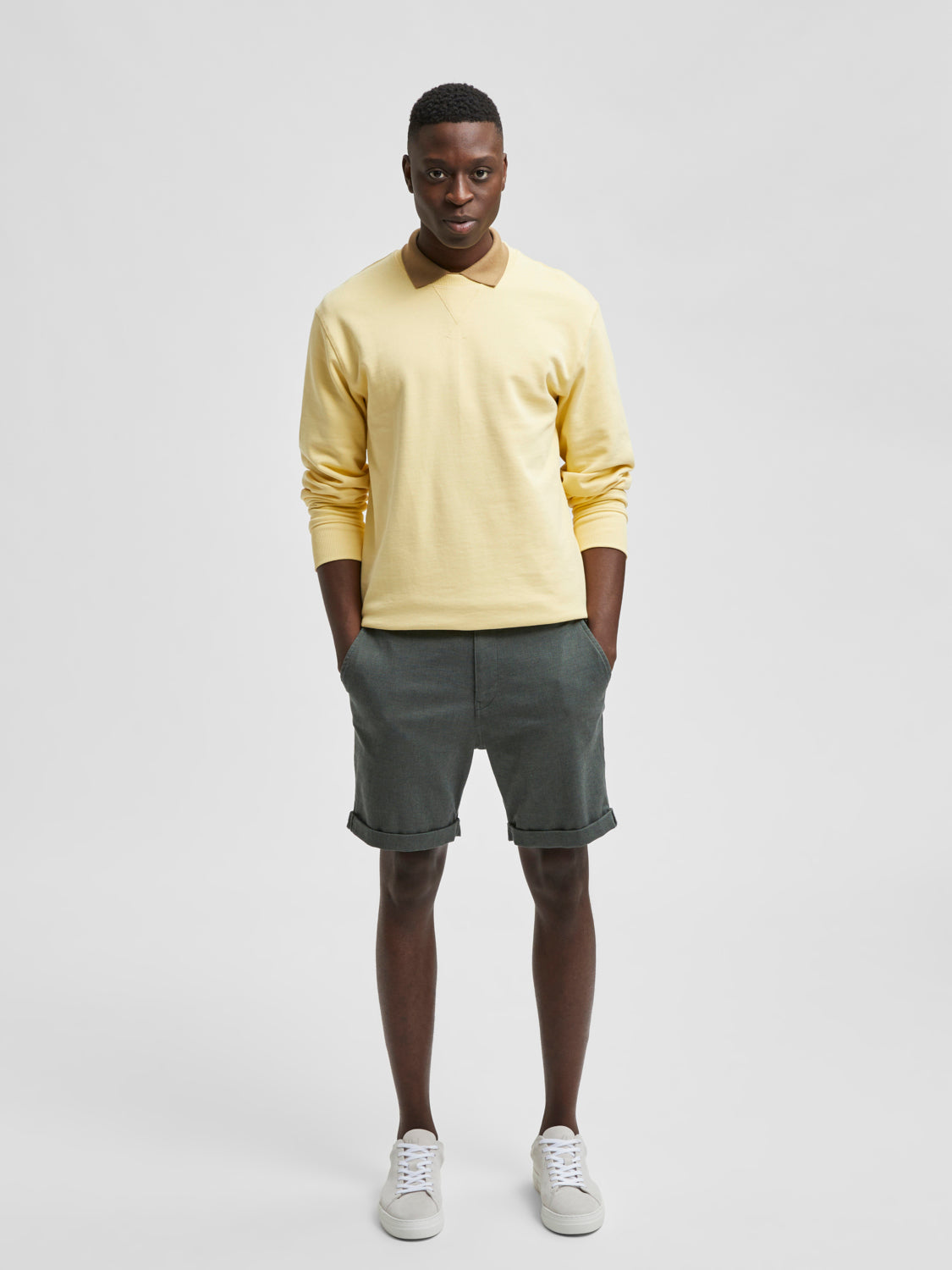 SLHCOMFORT-LUTON Shorts - Agave Green