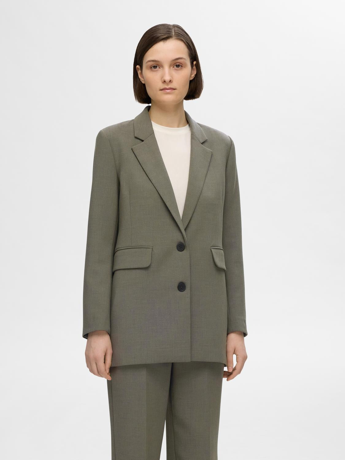 Rita Relaxed Blazer - Grønn/ Kalamata