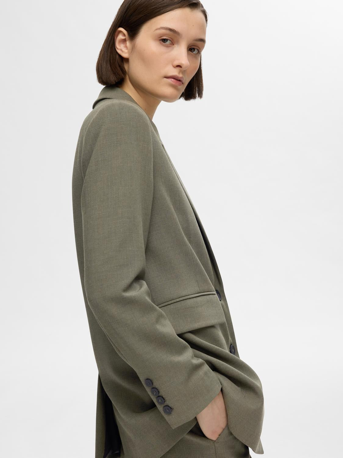 Rita Relaxed Blazer - Grønn/ Kalamata