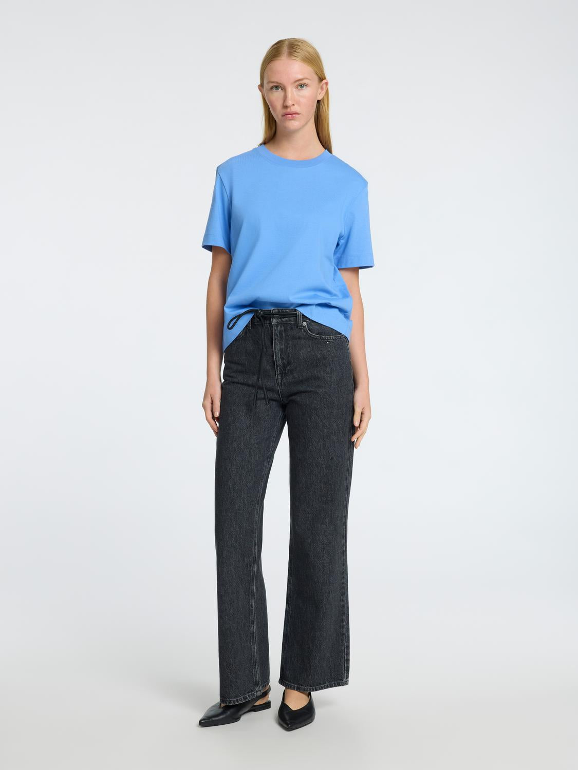 Essential Boxy T-Shirt - Blå/ Cornflower Blue
