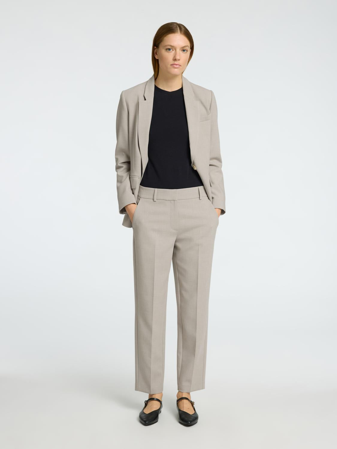 Rita Ria Dressbukser - Beige/ Island Fossil