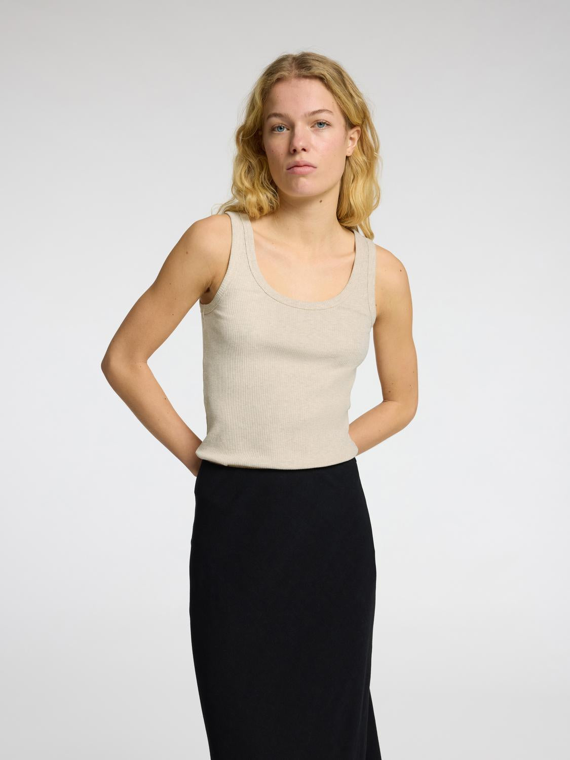 Anna Tank-Top - Beige/ Oatmeal