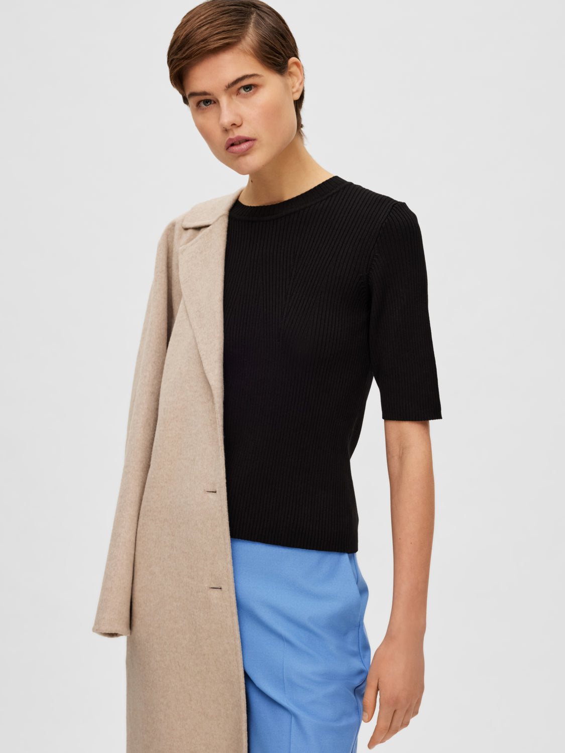 Mala strikket Topp - Sort