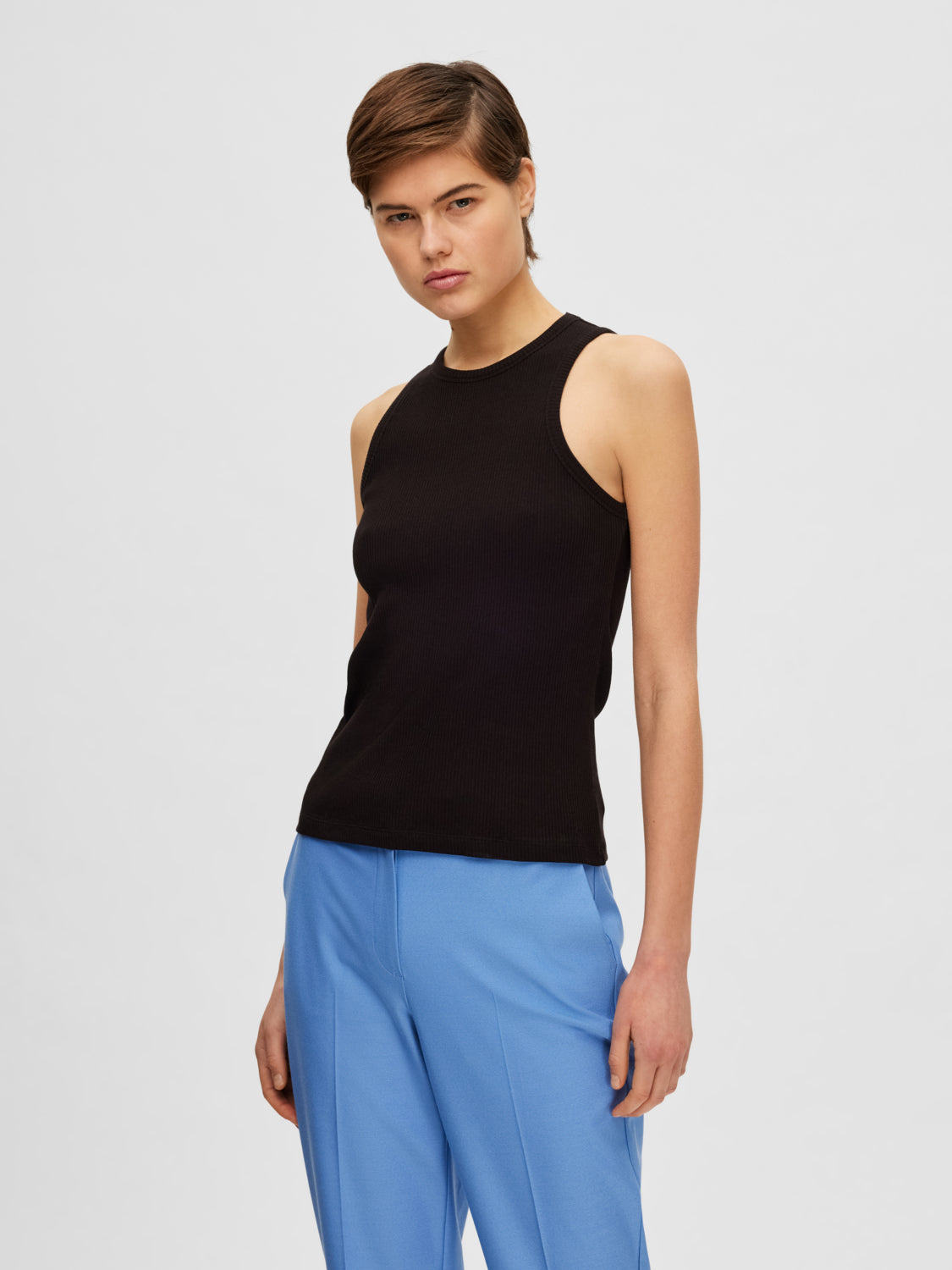 SELECTED FEMME -  ANNA TANK TOPP - SORT