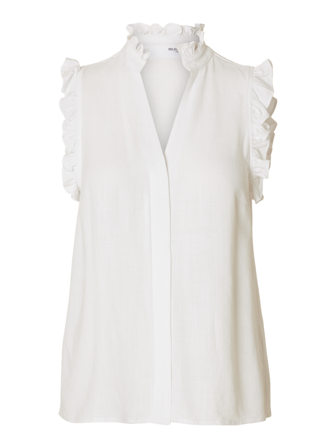 Viva Sun Ruffle Topp - Hvit/ Snow White