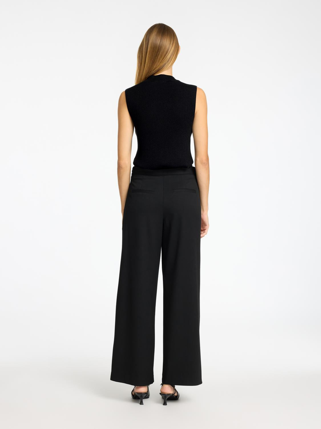 Lura Strikket Topp - Sort/ Black