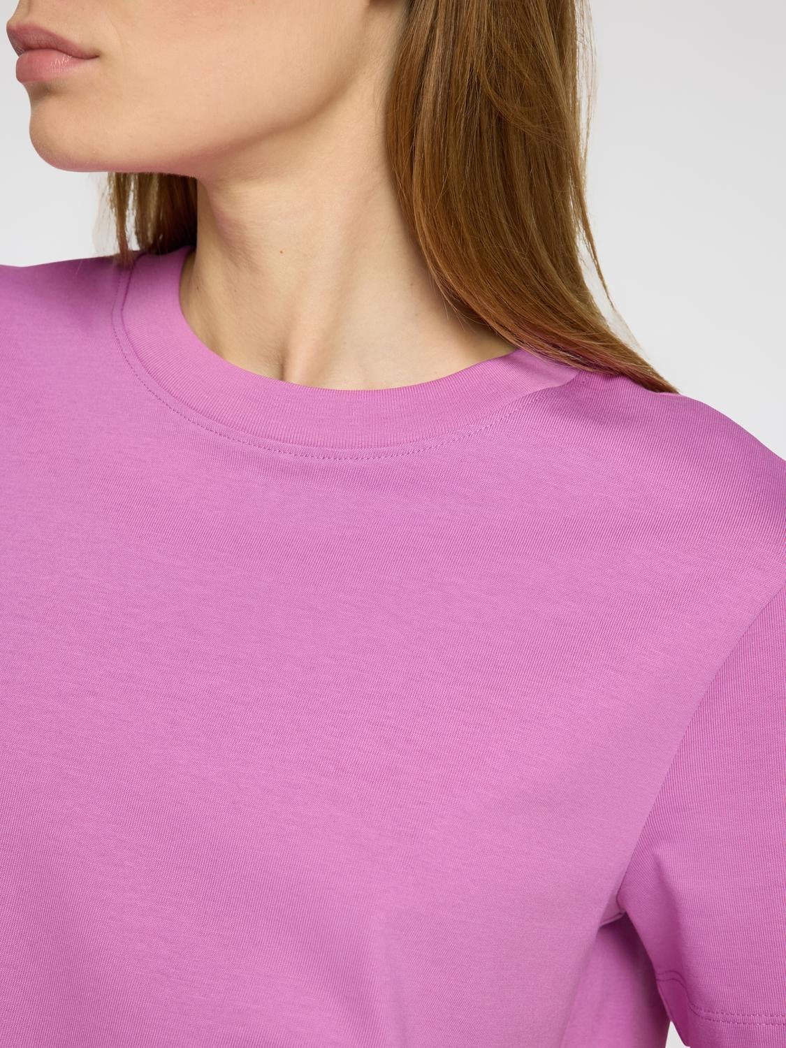Essential Boxy T-Skjorte - Rosa/ First Bloom