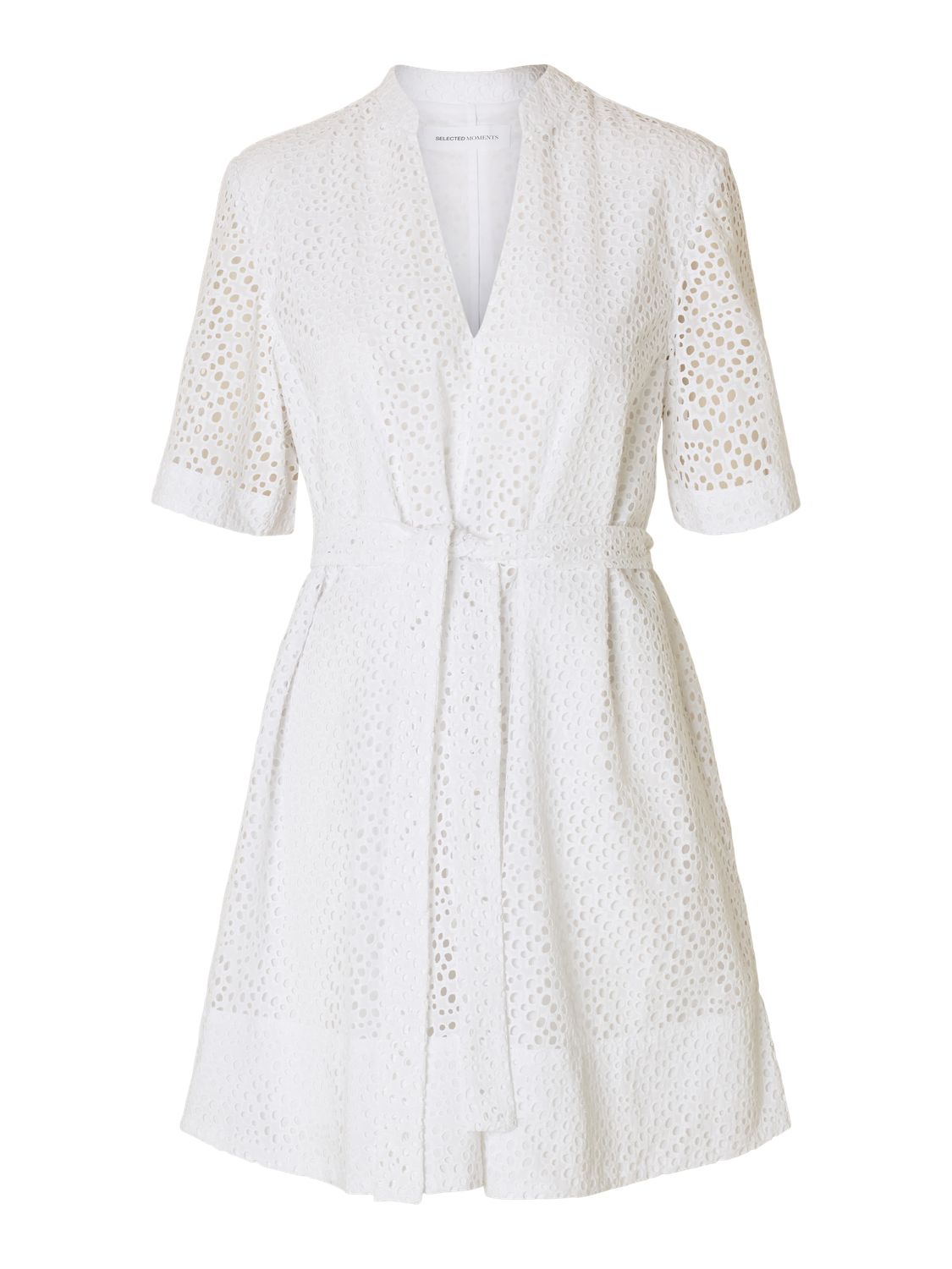 Laerke Kort Kjole - Hvit/ Bright White