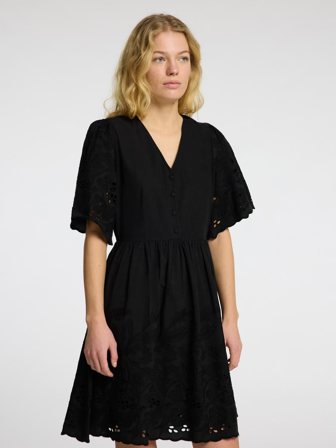 Dahlia Kort Kjole - Sort/ Black