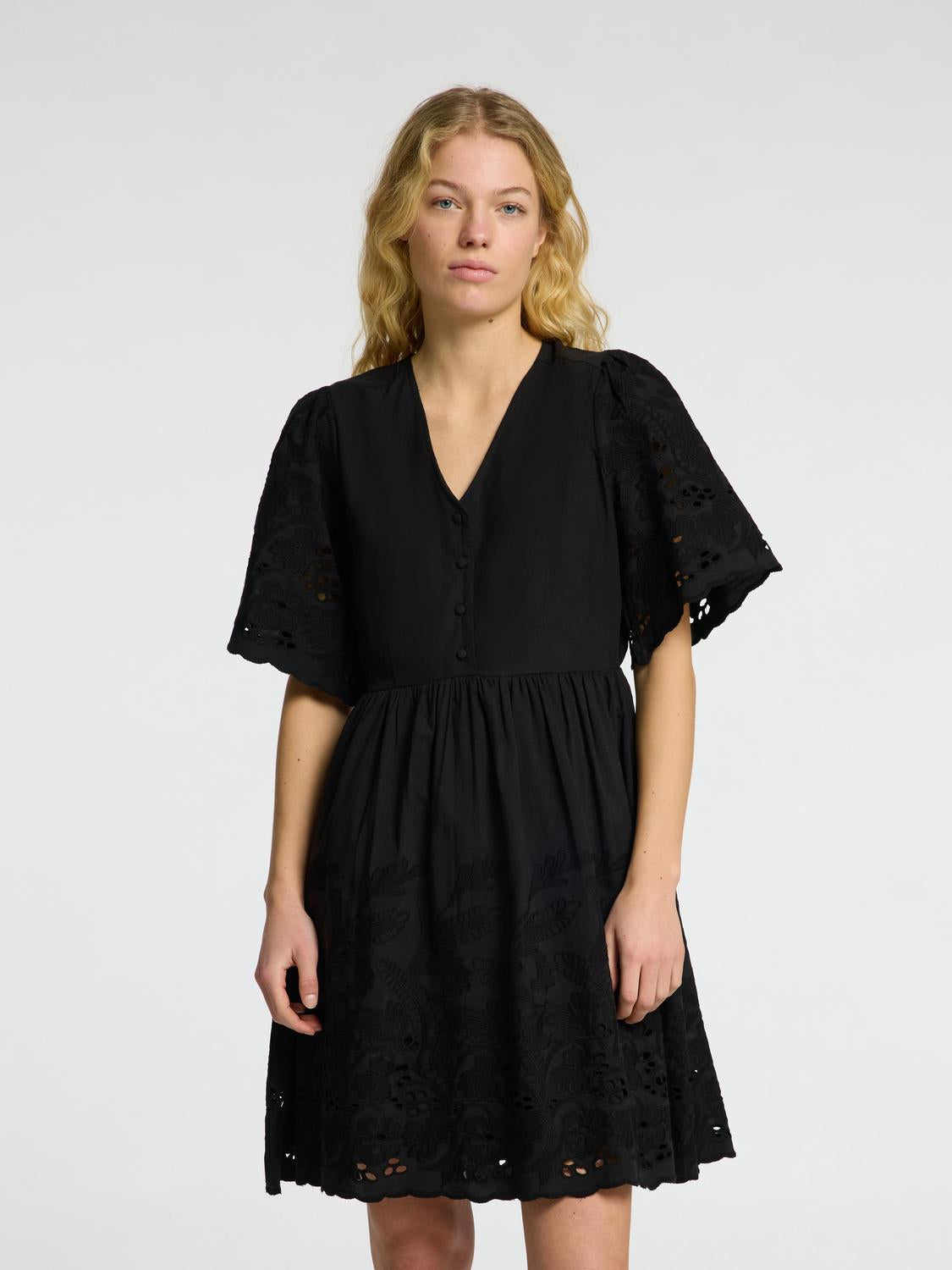 Dahlia Kort Kjole - Sort/ Black
