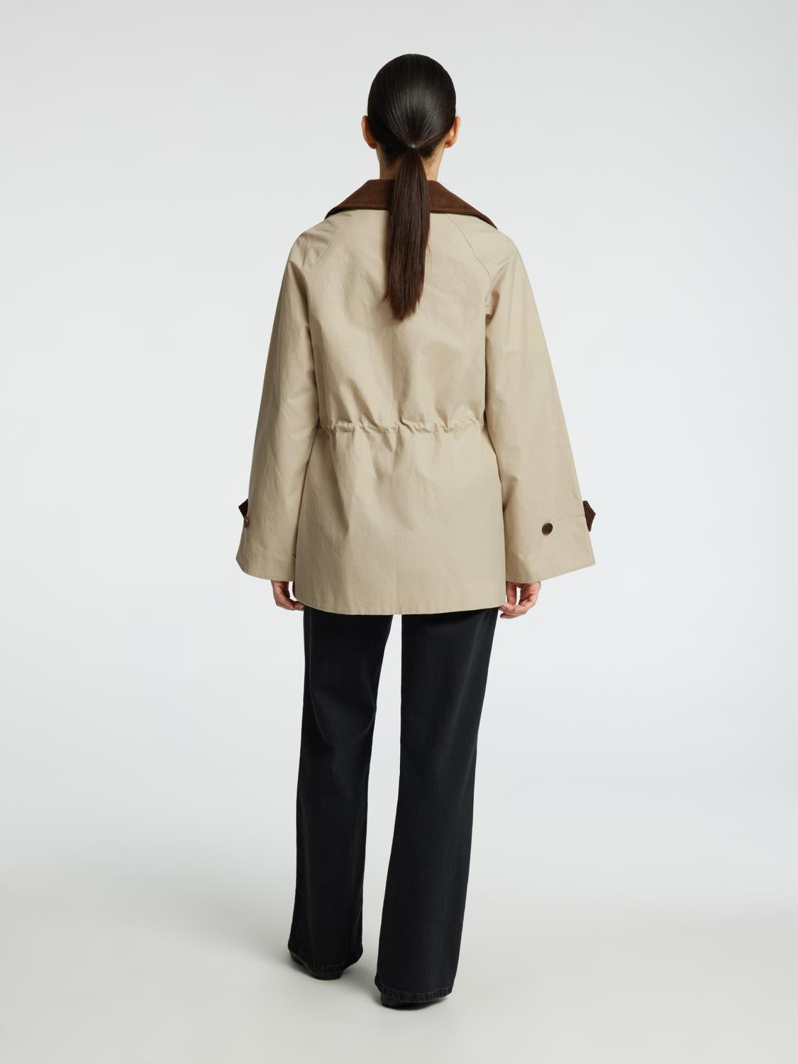 Wilma Jakke - Beige/ Feather Gray