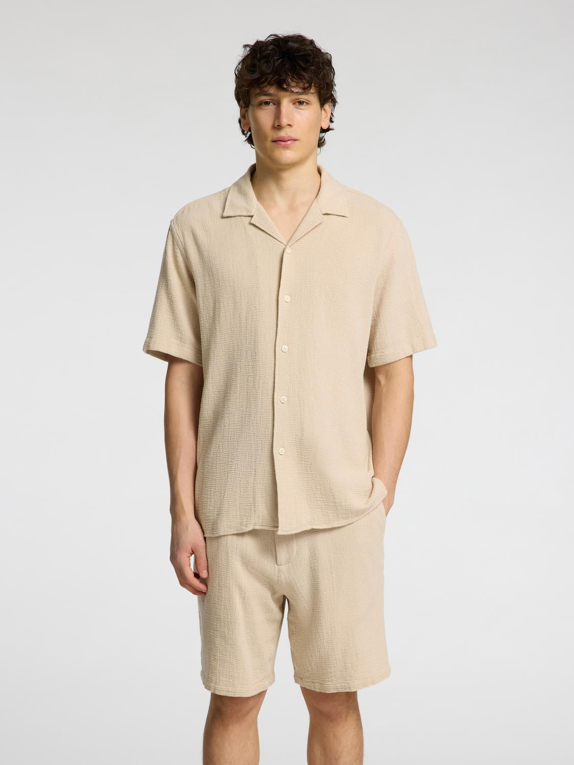 Relax Sal Skjorte - Beige/ Oatmeal