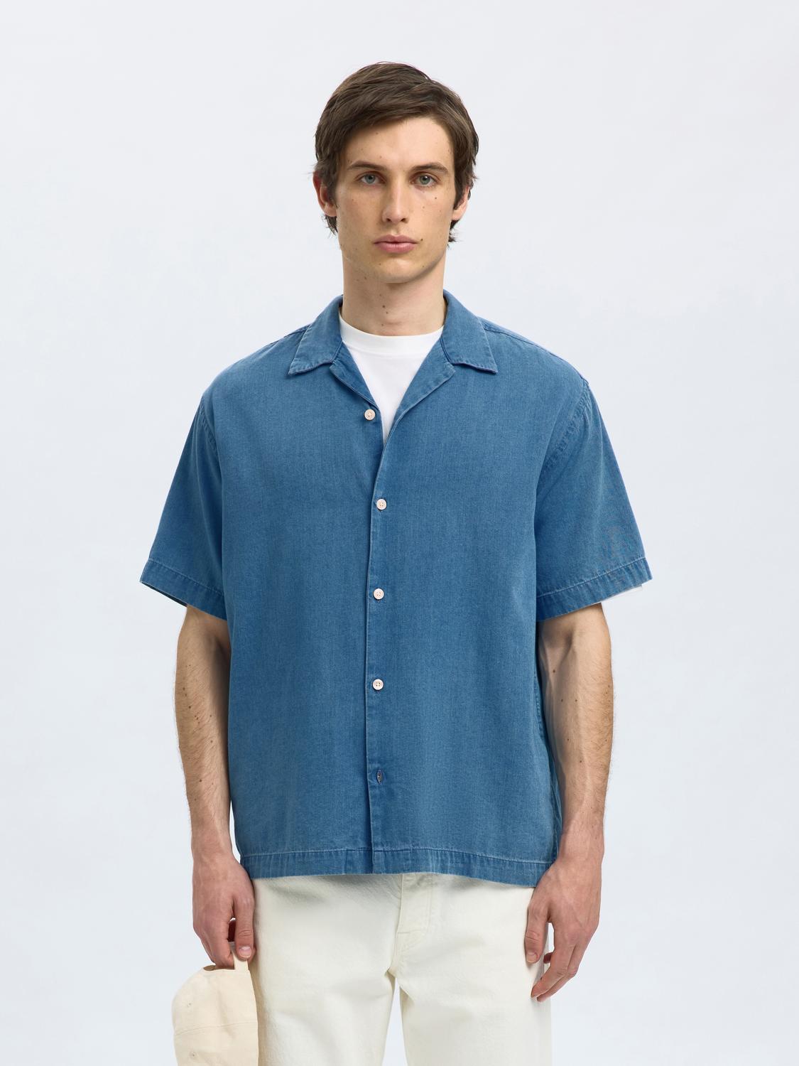 Relax Rick Skjorte - Blå/ Medium Blue Denim