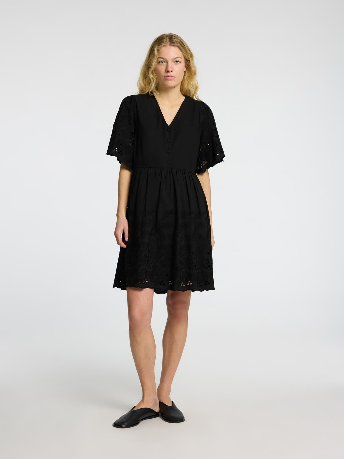 Dahlia Kort Kjole - Sort/ Black