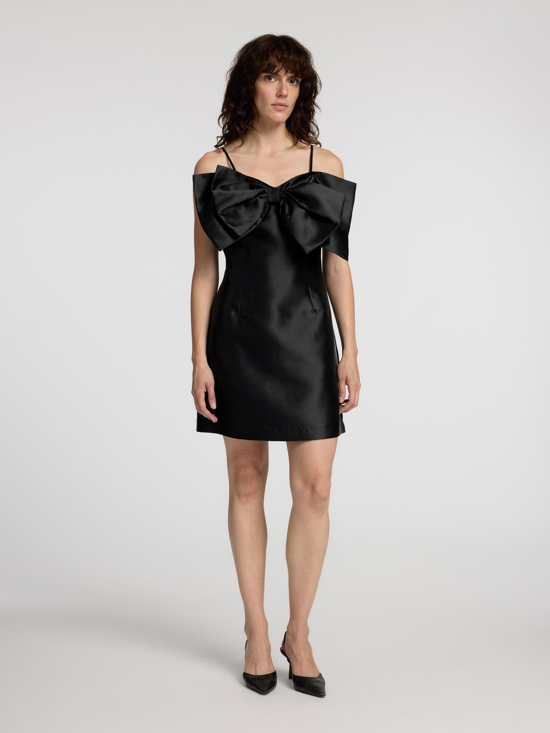 Calista Kort Kjole - Sort/ Black