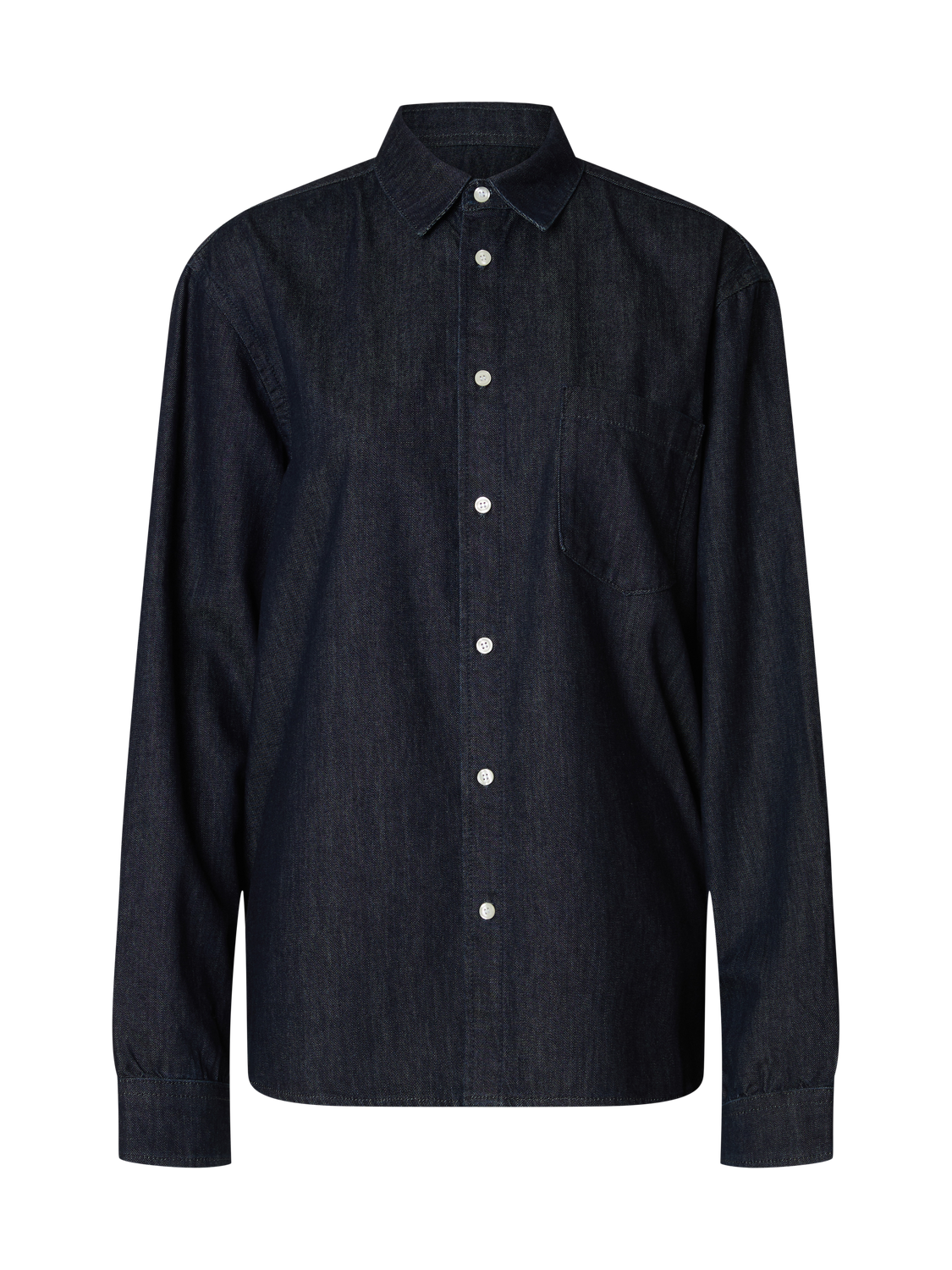 Regular Will Skjorte - Blå/ Dark Blue Denim