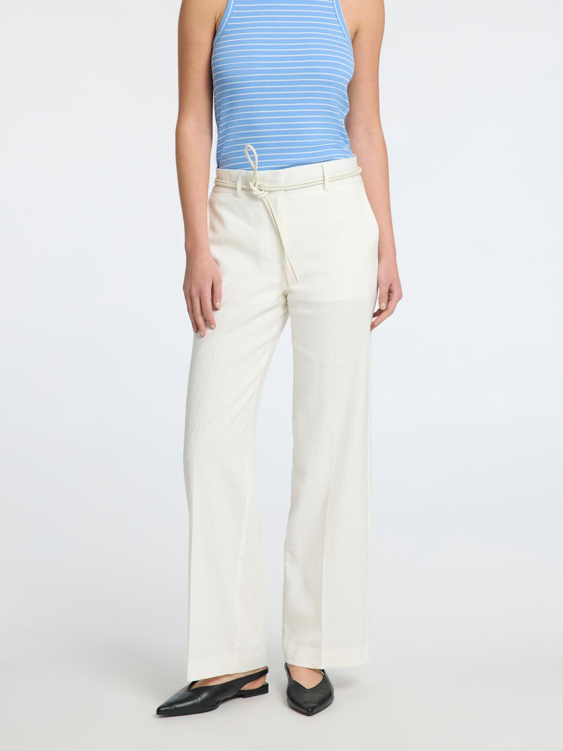 Tania Rita Dress Bukser - Hvit/ Bright White