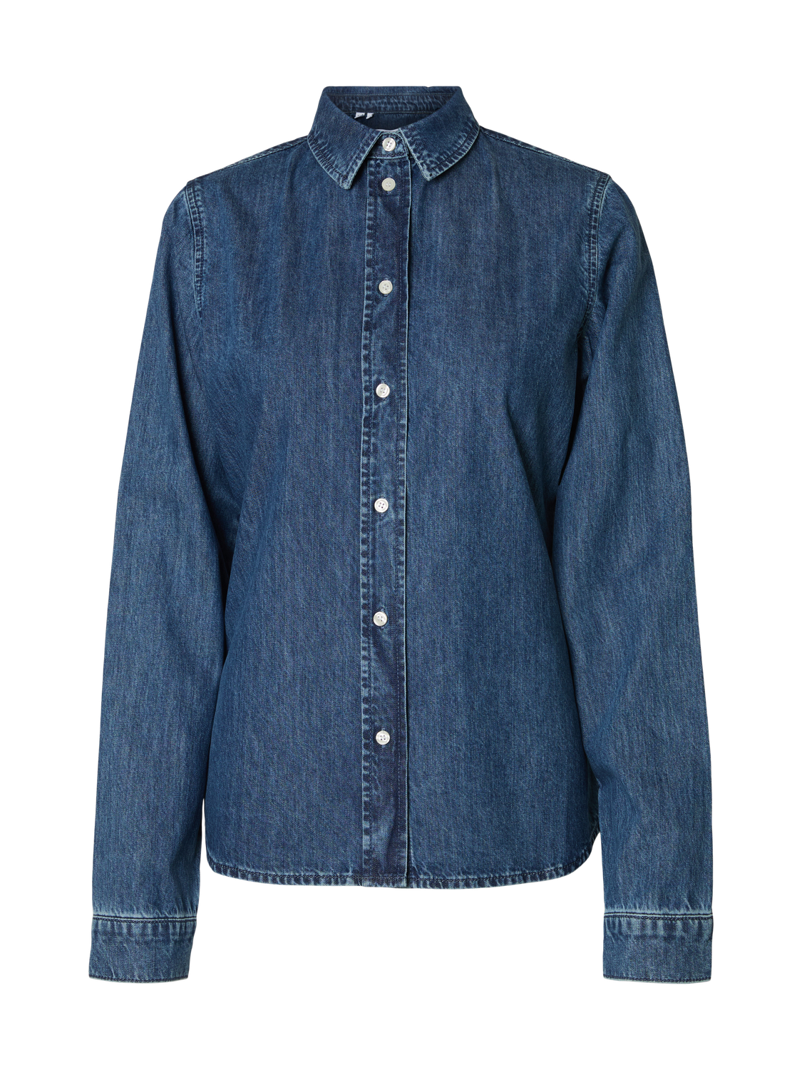 Bea Denim Skjorte - Blå/ Medium Blue Denim