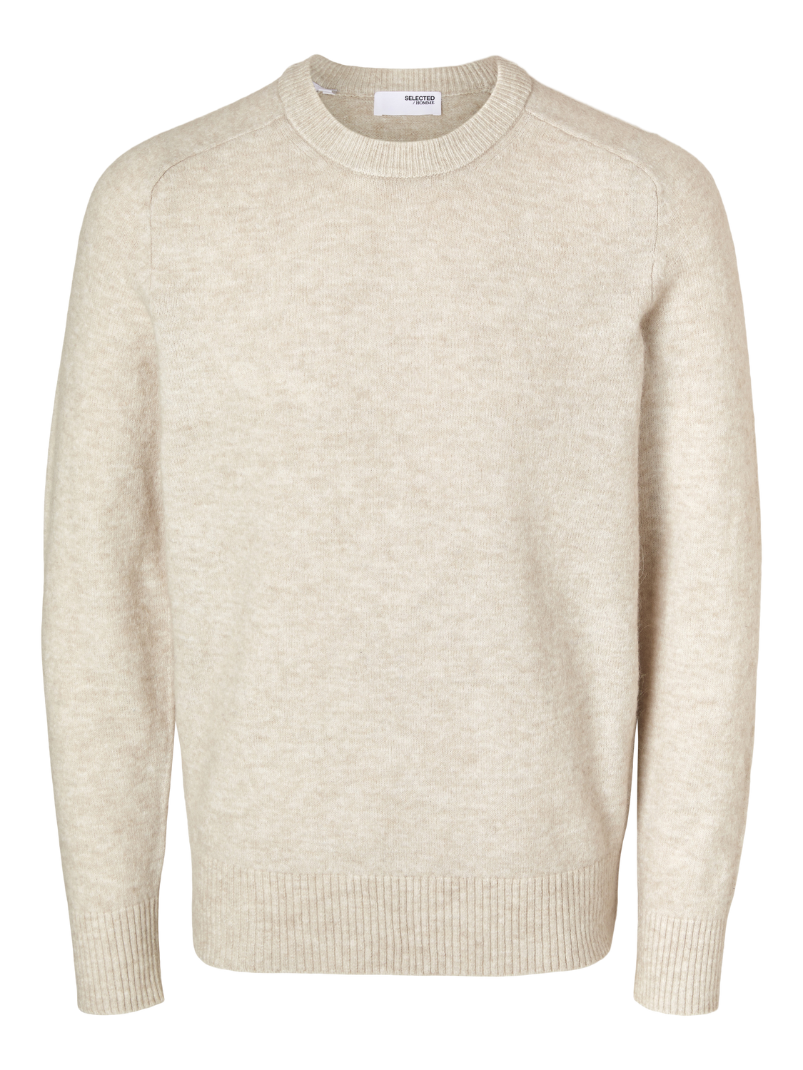 Rai Strikket Genser - Beige/ Oatmeal