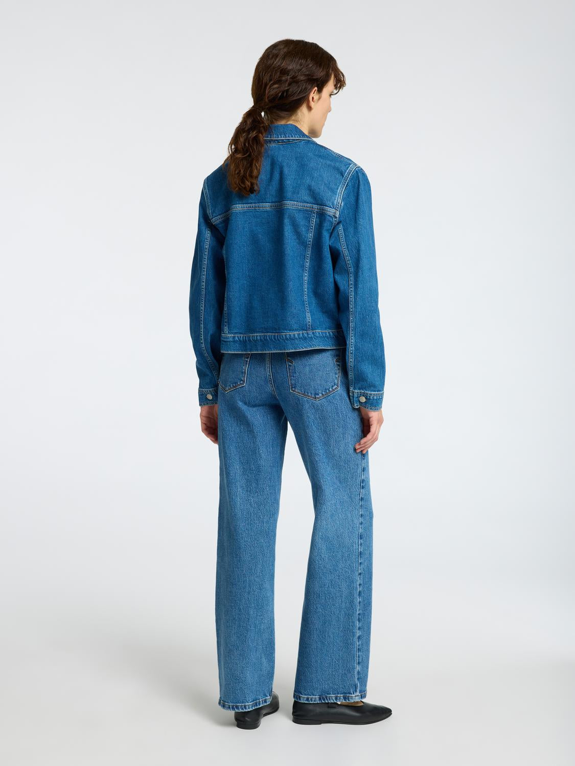 Cena Denim Jakke - Blå/ Medium Blue Denim