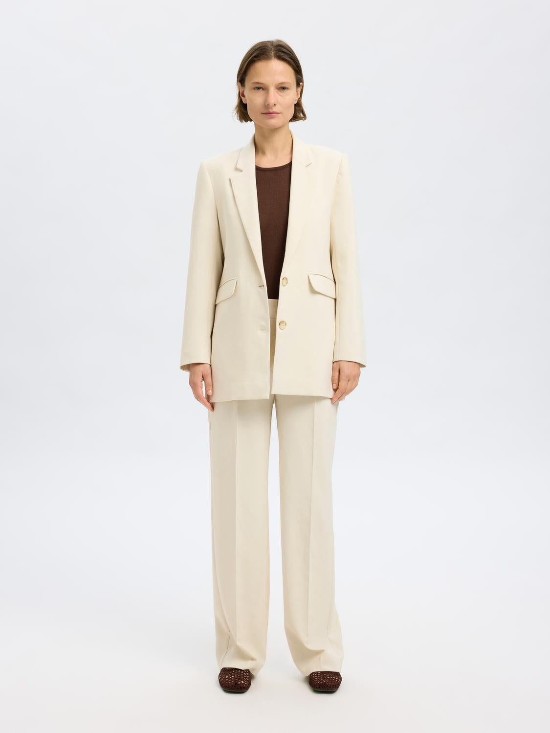 Rita Blazer - Beige/ Birch